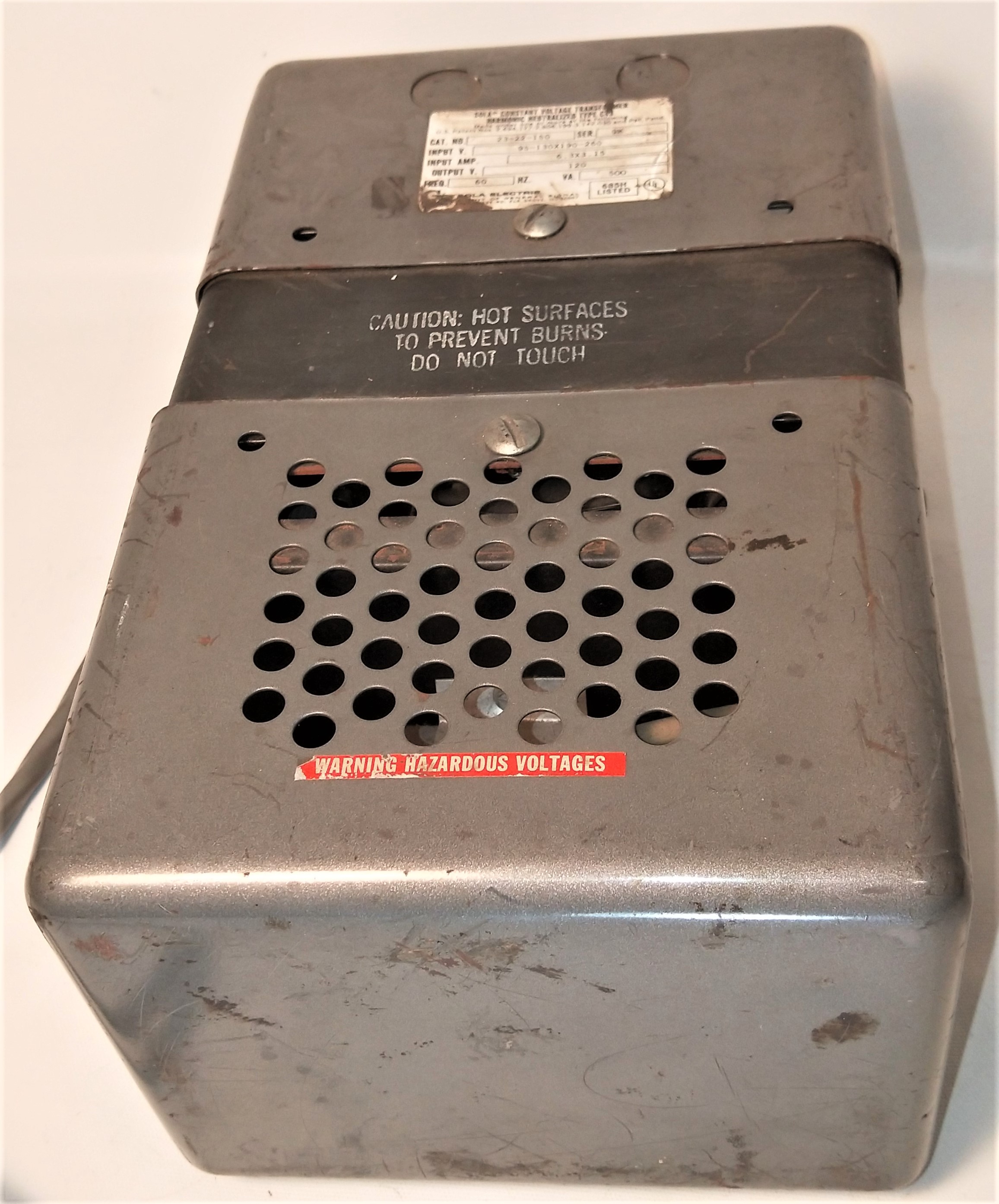 Used Sola 23-22-150 Constant Voltage Transformer