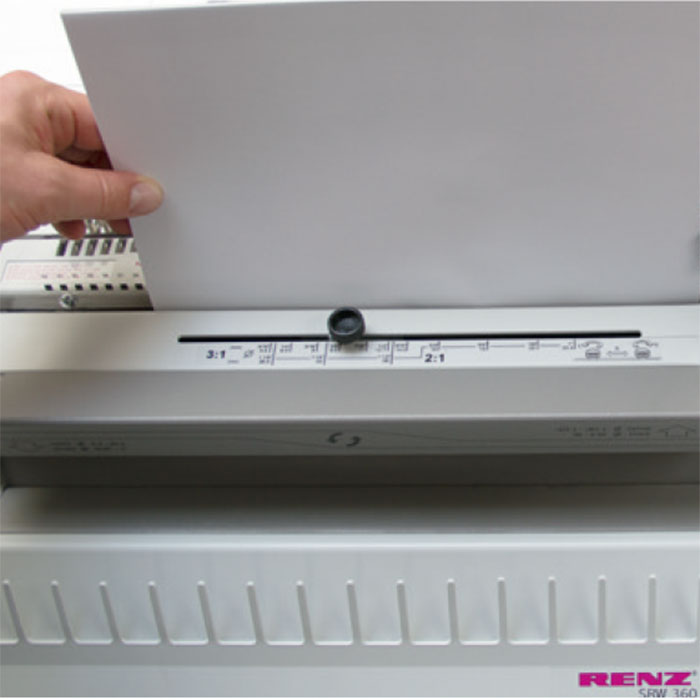 Renz SRW 360 Office Wire Binding Punch & Closer Machine