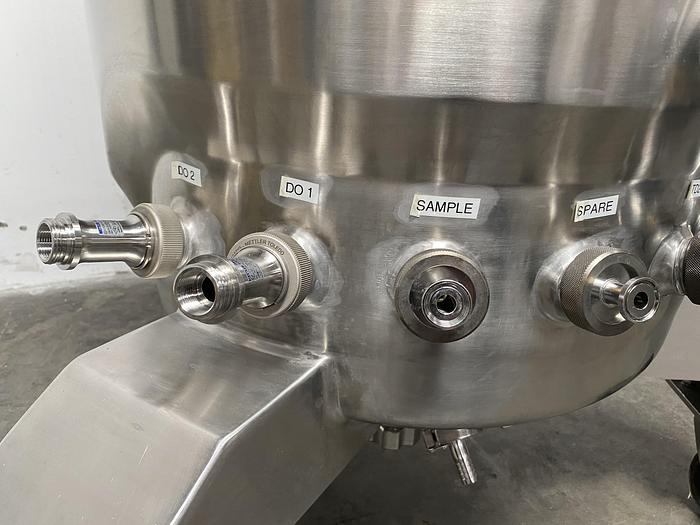 Used Applikon  250 LTR Jacketed Reactor w/ Agitator