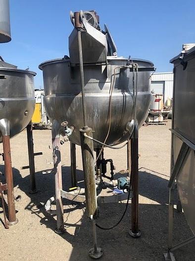 Used Hamilton 300 Gallon stainless steel jacketed mix kettle