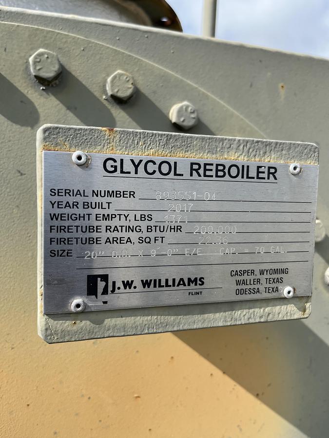 Used GLYCOL REBOILER, 200M BTU