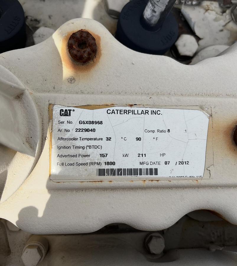Used CAT ENGINE/TRIPLEX PUMP SKID