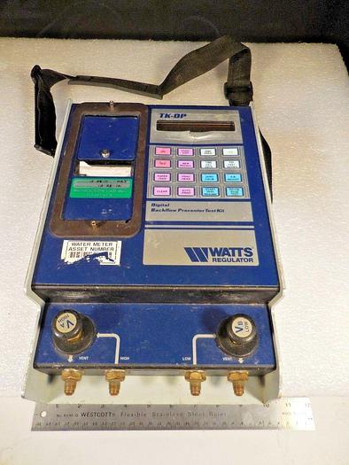 Used Watts Regulator Co. TK-DP Digital Backflow Prevention Kit Unit w/ Carrying Case