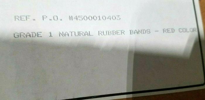 Aero Grade 1 Natural Rubber Bands Red 1" inch Pharmaceutical