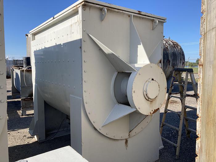 Used Used Caccia approximately 200 cubic feet stainless steel ribbon mixer model AG6000N
