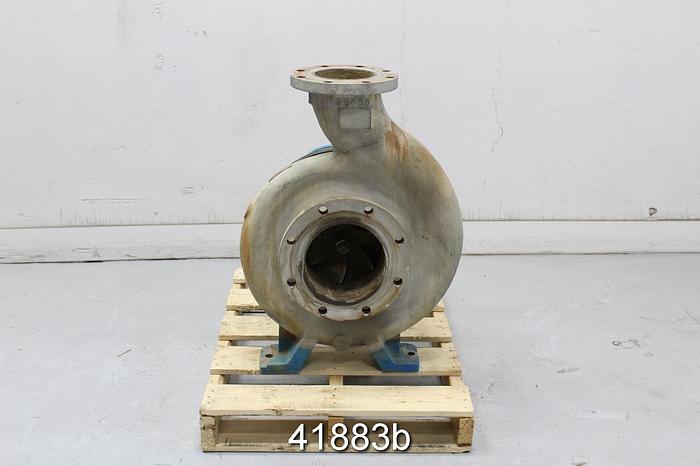 Used Goulds 3196 6x8x15 Pump, SS Casing, 6-Vane SS Impeller #41883