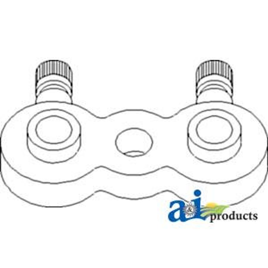 Extension, Manifold 1/2"; Pad Mount, (2) 1/4" Male Ports