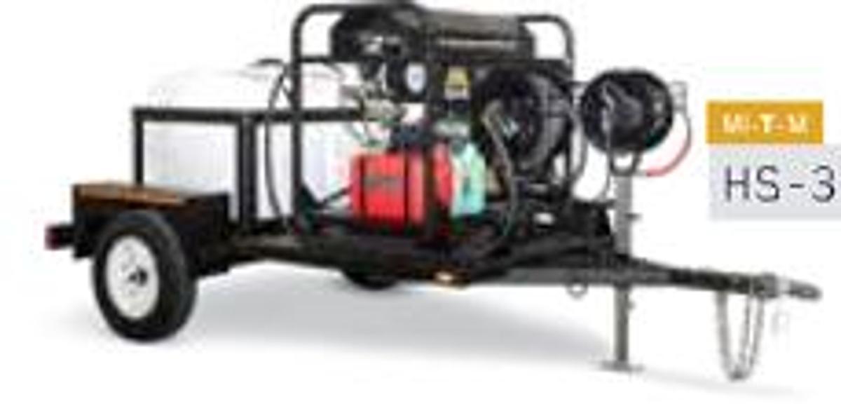 Used Towable Pressure Washer 3–3.5K psi, 4.5-5.5 gpm, Hot 400–450 gal