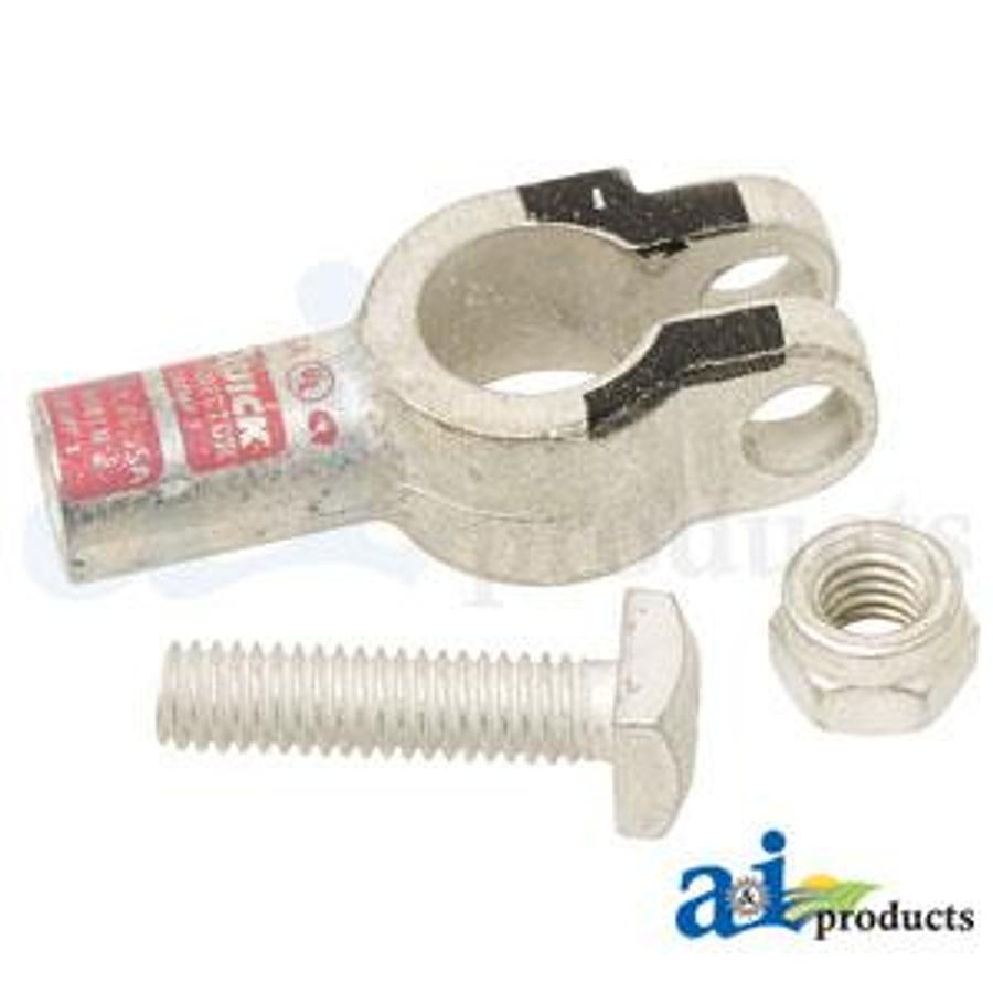 Battery Terminal, Neg. Copper Crimp, 1 Ga. (5 Pk)