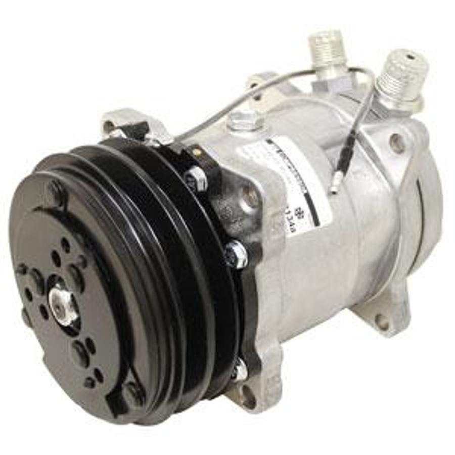 Comp, Sanden Style (8390) w/ Clutch (2A - 5.25" pulley, 12 volt, SD508 series)