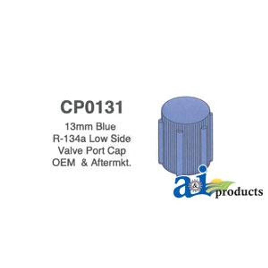 13mm Blue R-134a Low Side Valve Port Cap OEM & Aftermarket (5 pack)