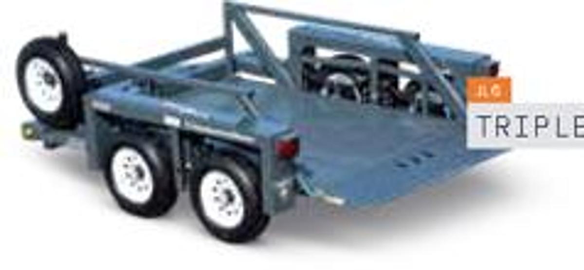 Used Rental-Equipment Trailer-Lowering Floor-Dual Axle