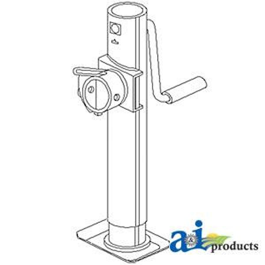 Jack, Sidewind Trailer & Imp., Tube Mount (2000 Lb.)
