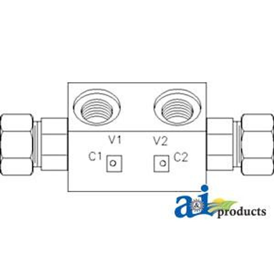 Double Pilot Check Valve; 3/8" BSP Thread