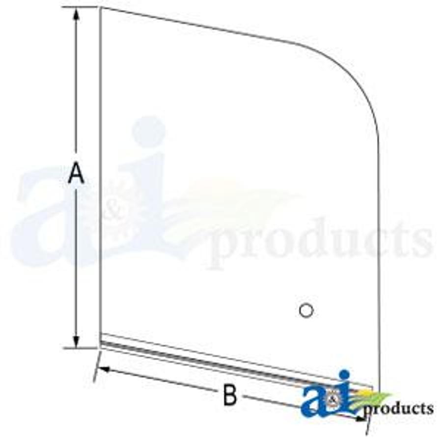 Glass, LH Rear Side, Sliding
