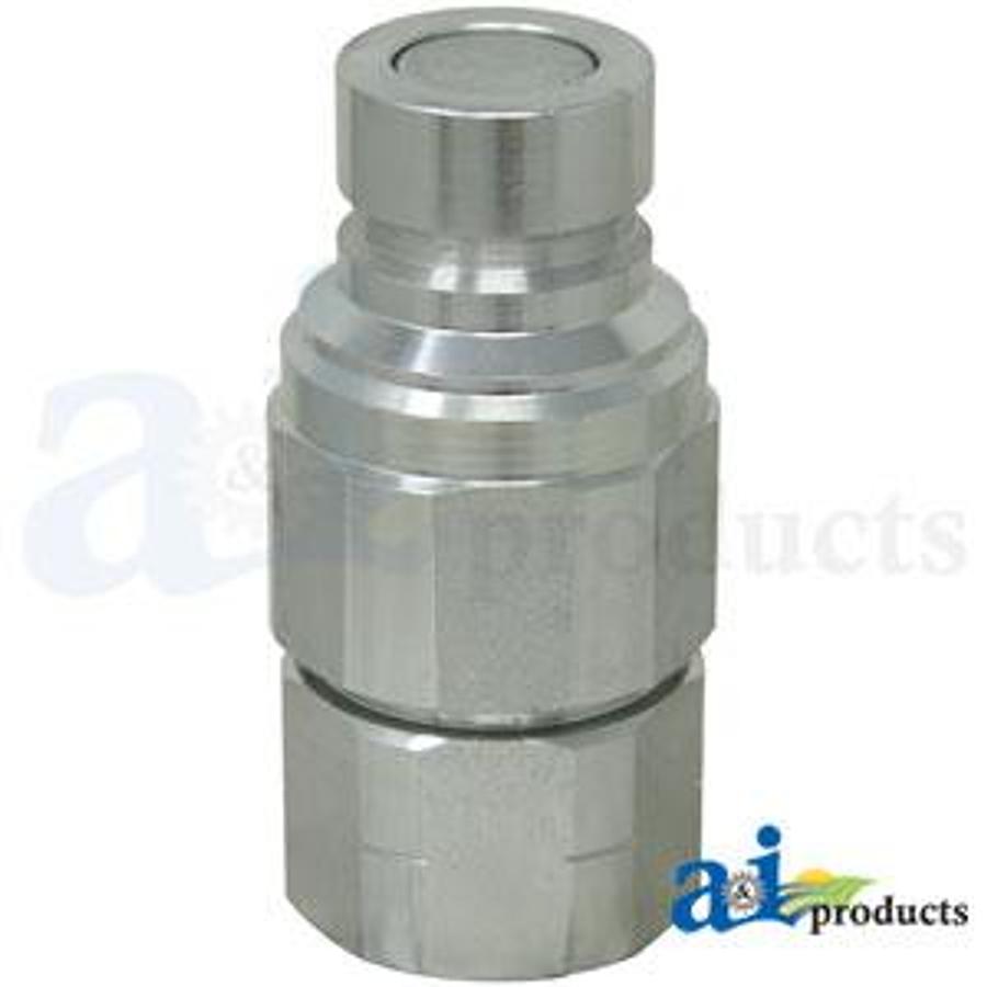 Flat Hydraulic Coupler Plug, Male, 1/2" NPT