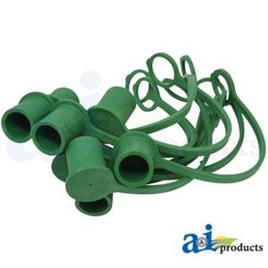 Green Dust Cap, 1/2" (10 pkg)