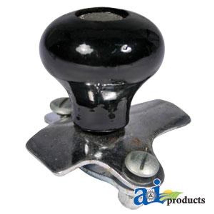 Spinner, Aluminum Steering Wheel (black plastic coated knob)