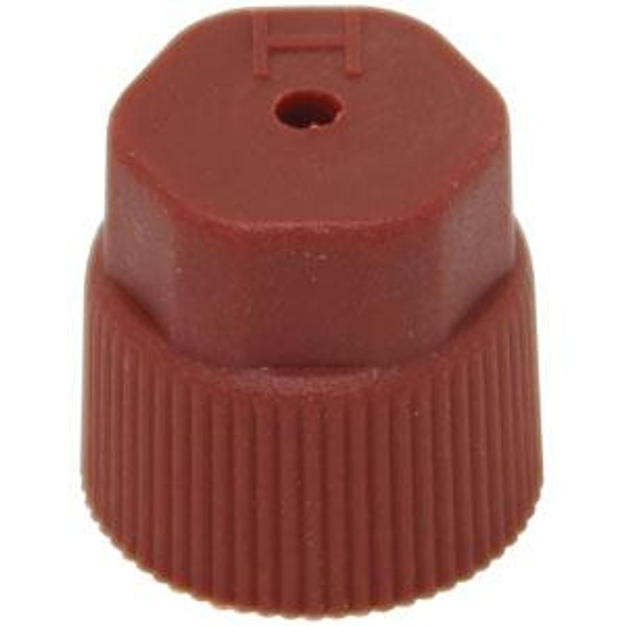 16mm Red R-134a High Side Valve Port Cap J.R.A. Type (10 Pack)