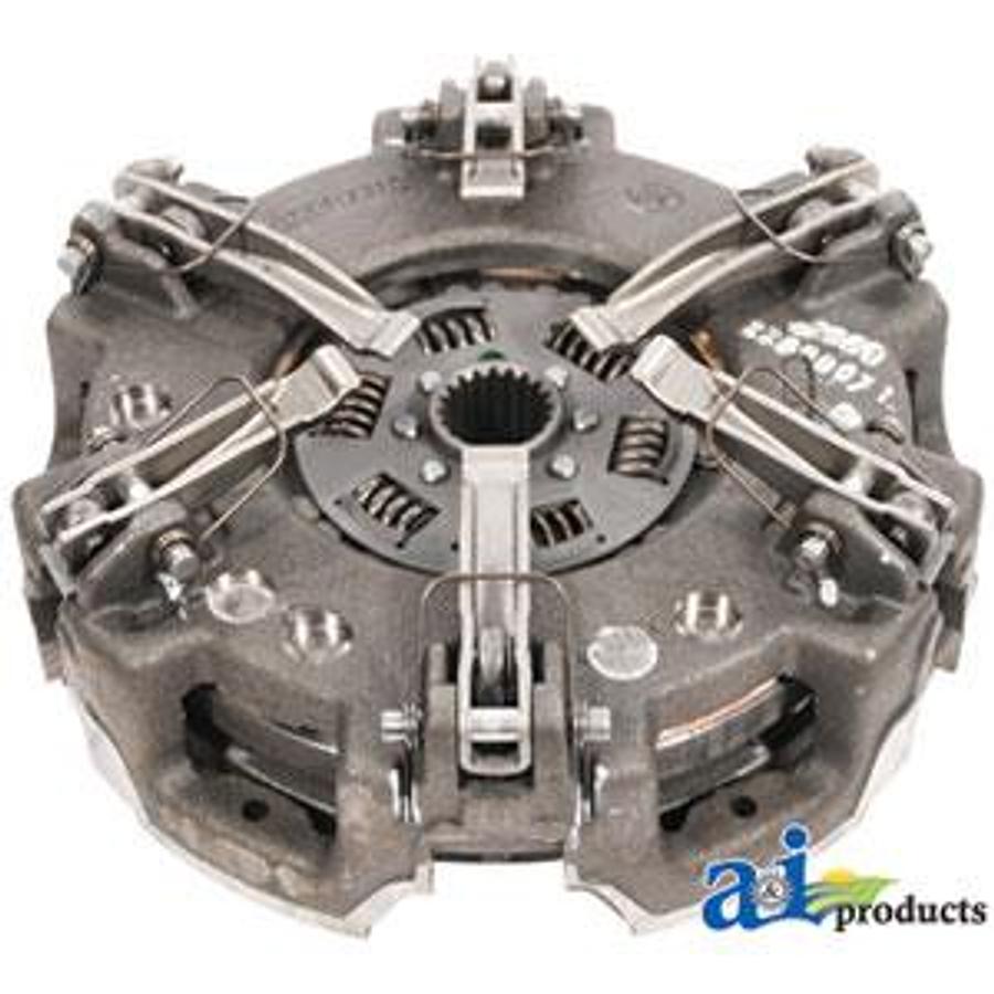 Pressure Plate: 11", W/ captive organic trans disc, 6 lever, cast iron, indep PTO