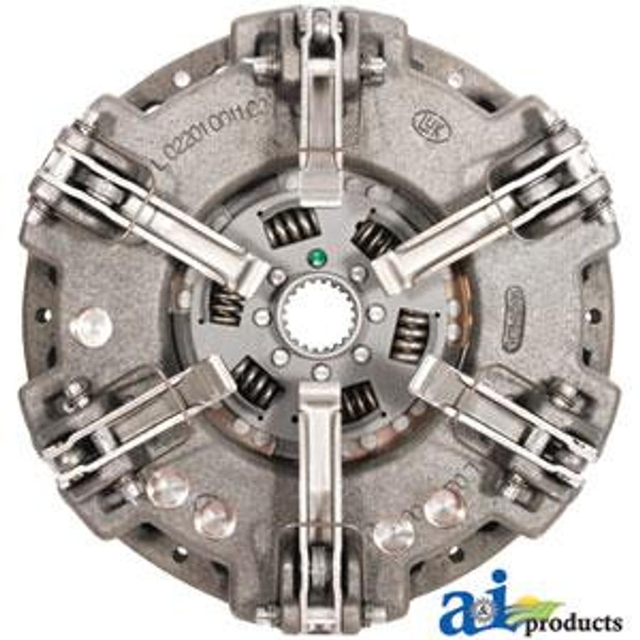 Pressure Plate: 11", Captive 5-button Trans Disc, 6 lever, cast iron, indep PTO