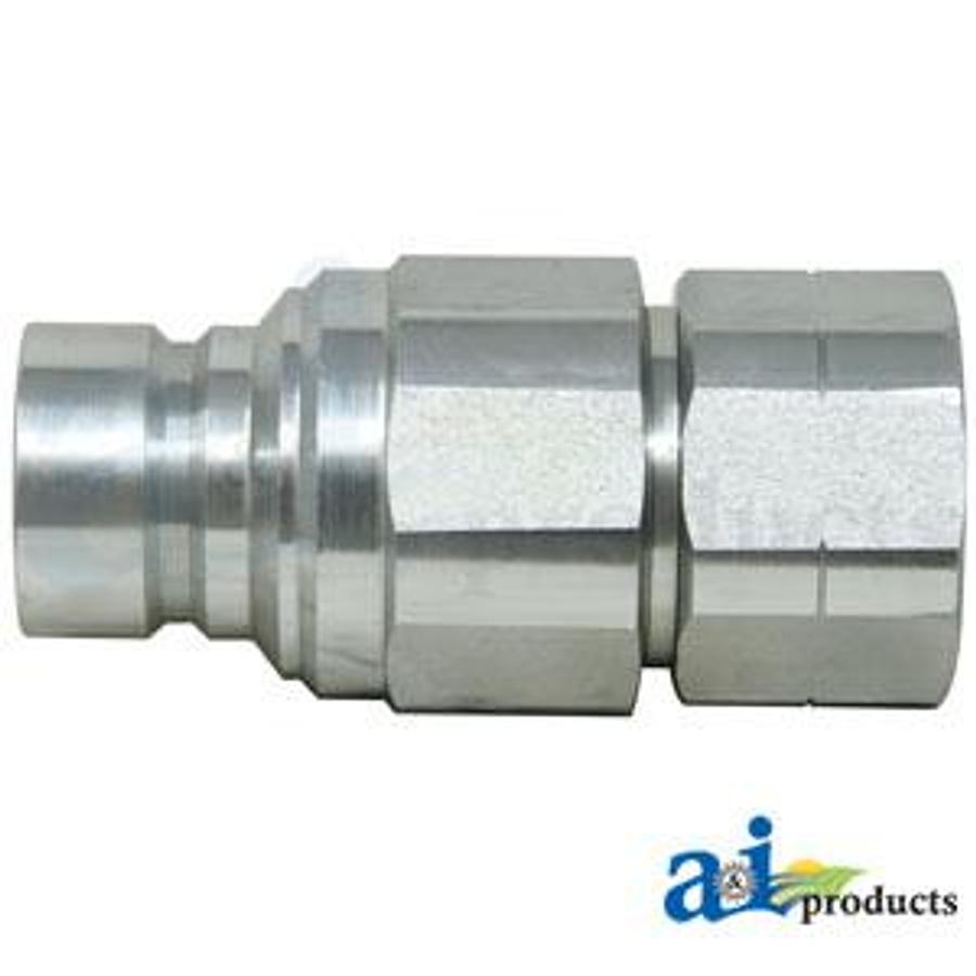Flat Hydraulic Coupler Plug, Male, 1/2" NPT