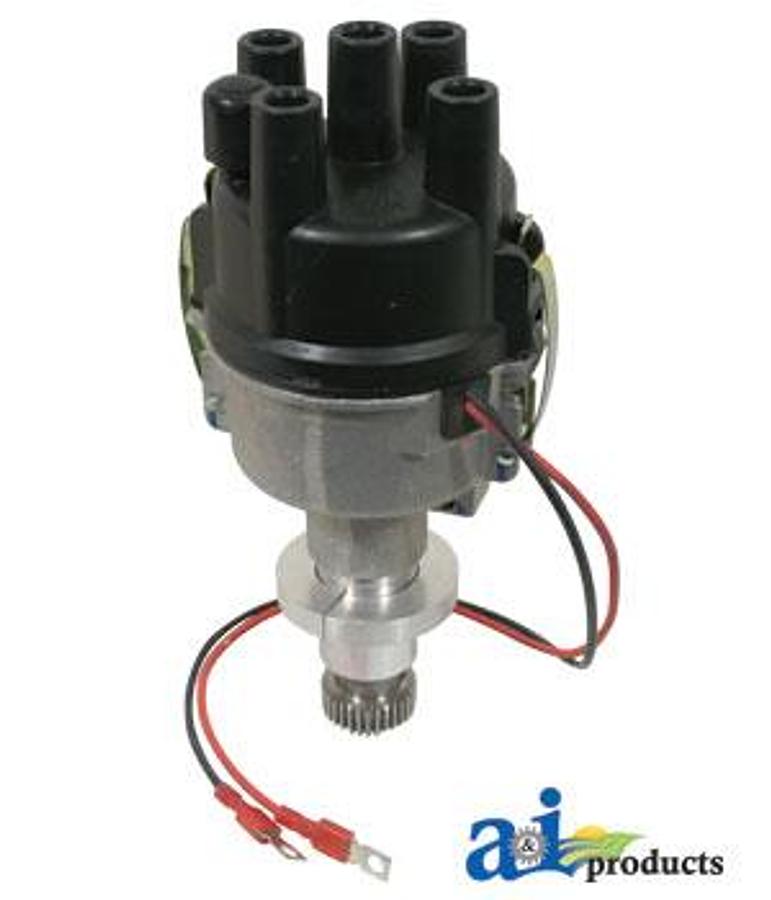 Distributor, New, Electronic Ignition, 6 Volt Positive Ground