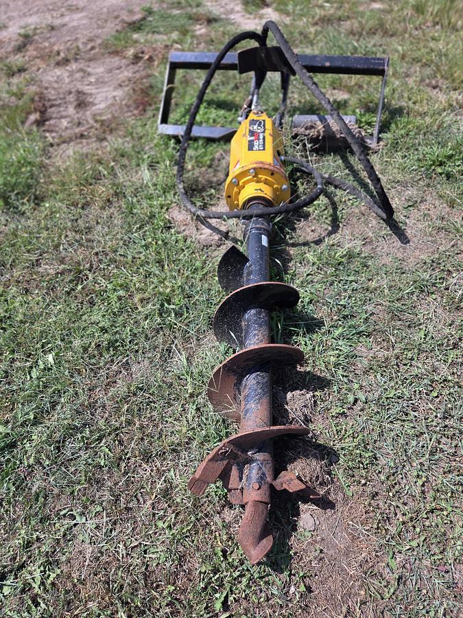Used Skid Pro HD Planetary Auger Drive w/Rockbit 