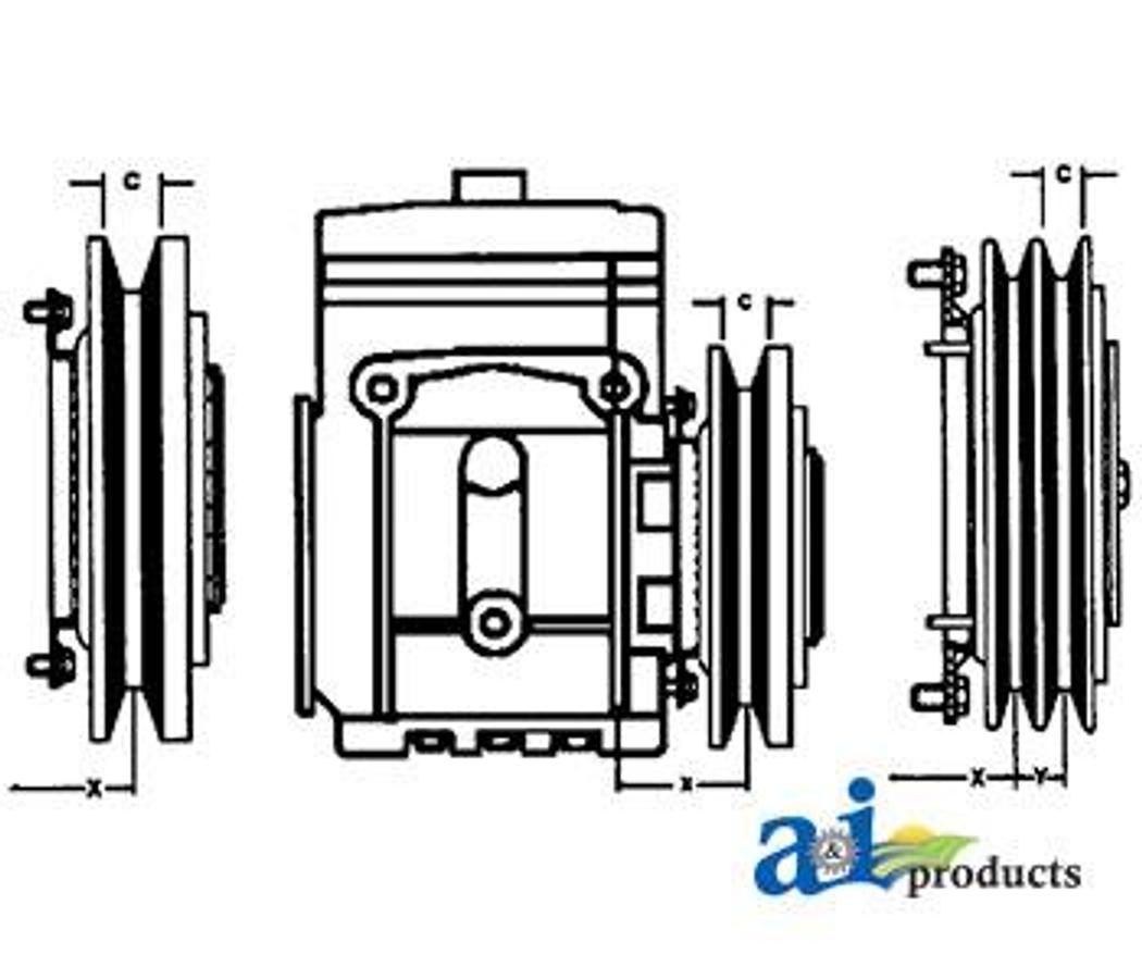Clutch - York Style ( 2 groove 6" pulley)