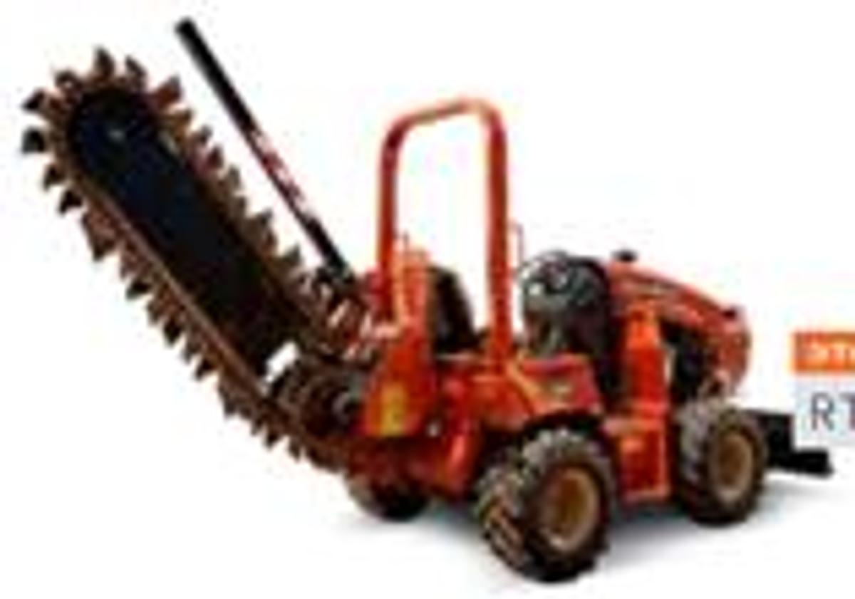 Used Ride-On Trencher, 45–50 hp