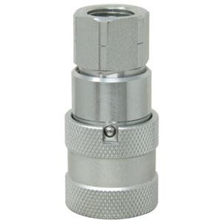 Flat Hydraulic Coupler Socket, Female, 3/8" NPT
