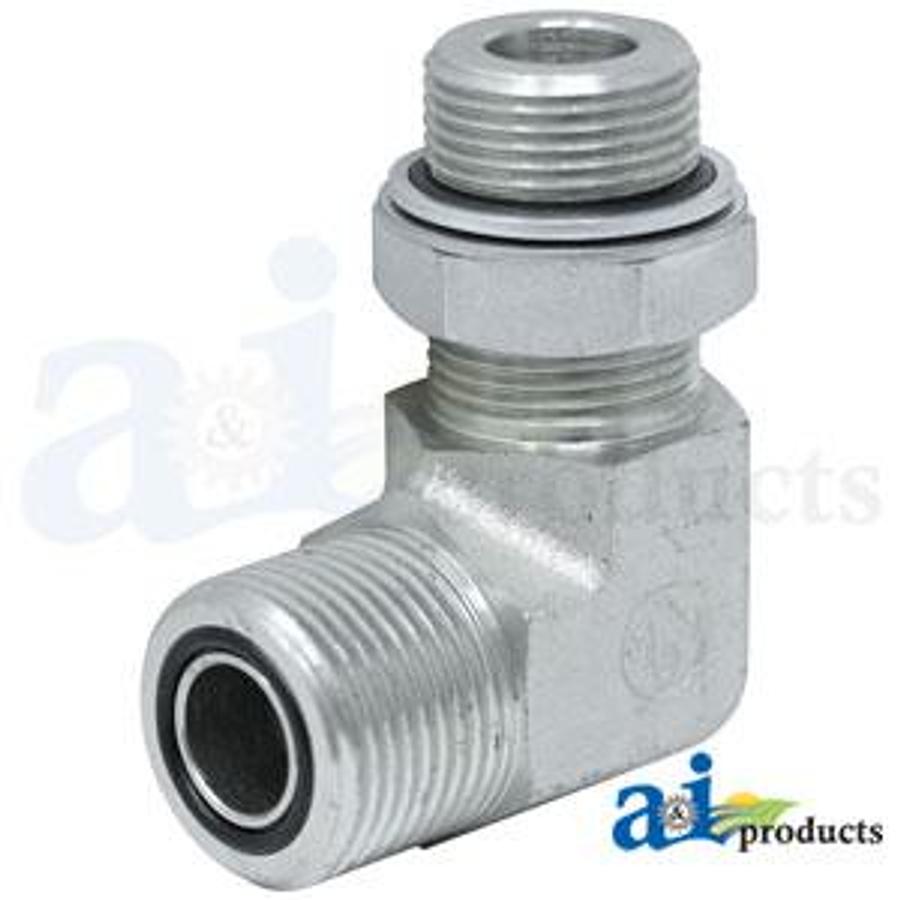 Elbow Fitting, 90 Deg Adj Stud Elbow, ORFS