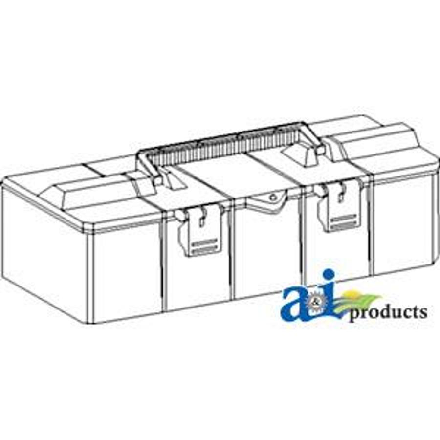 Tool Box, Plastic; 17.000" X 6.625" X 6.000"