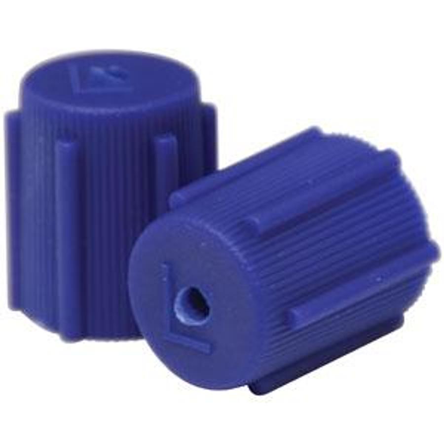 13mm Blue R-134a Low Side Valve Port Cap OEM & Aftermarket (5 pack)