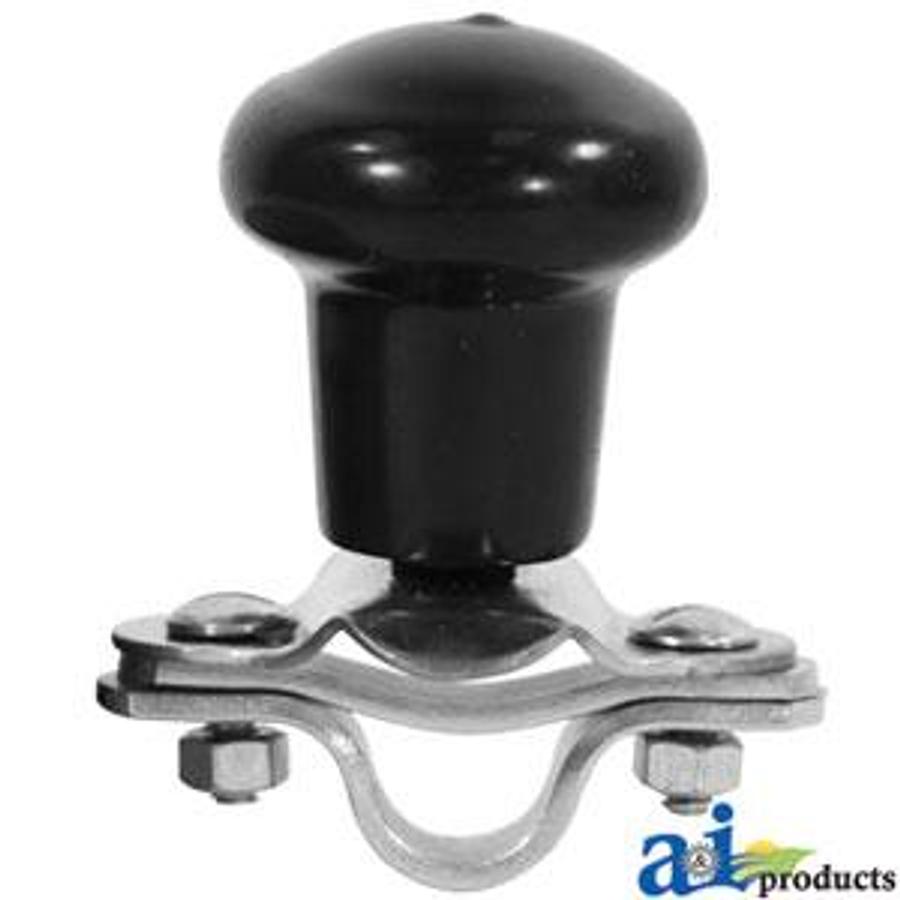 Spinner, Aluminum Steering Wheel (black plastic coated knob)