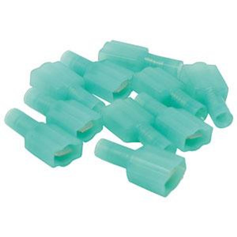 Connector, Male, Insulated & Weather Proof, 16-14 AWG, .25" Tab, 10 Pack