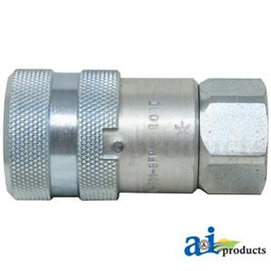Flat Hydraulic Coupler Socket, Female, 1/2" NPT