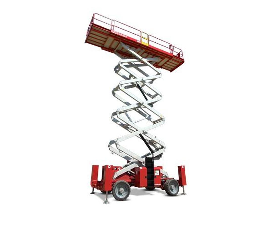 Used Rough Terrain Scissor Lift, 60'–65' Wide Deck