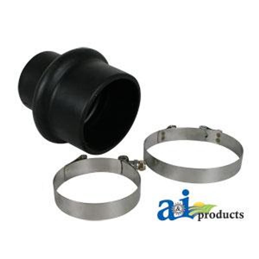 Centri Rubber Hump Hose Reducer w/ 2 Clamps 4"-3"