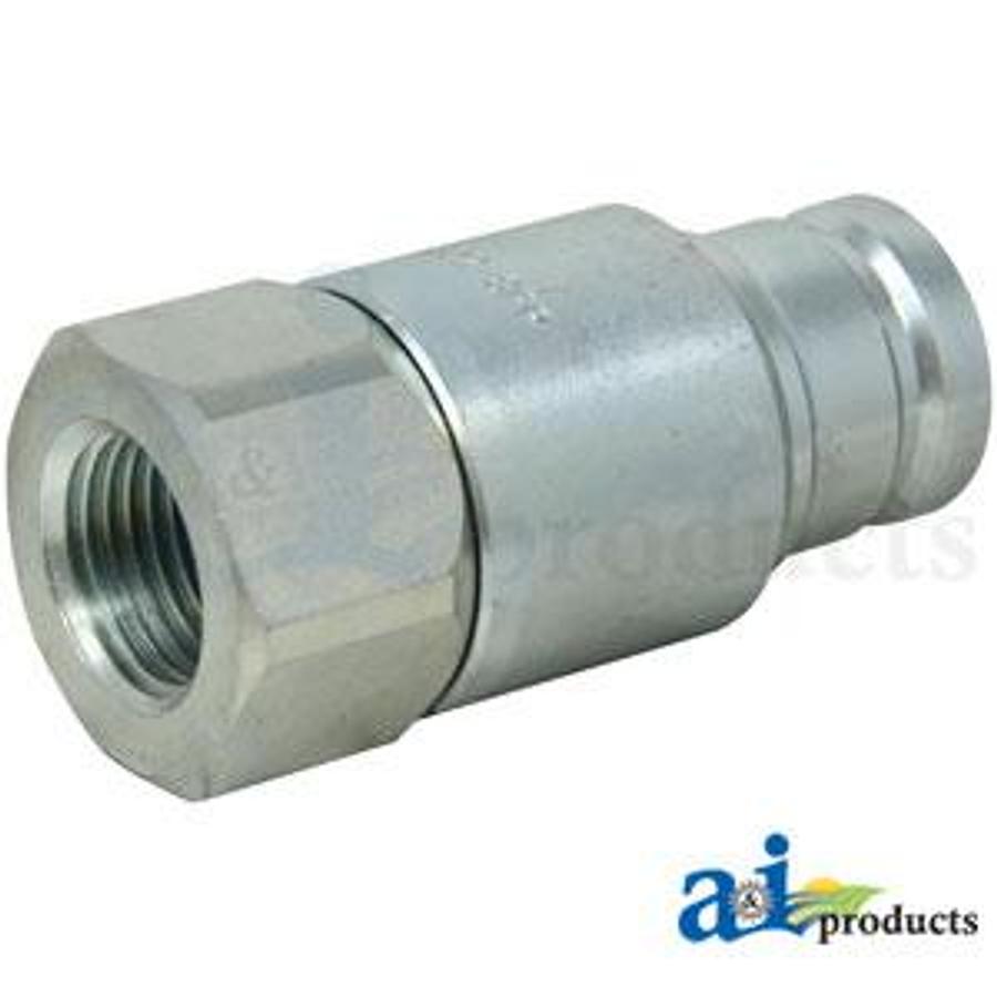 Flat Hydraulic Coupler Plug, Male, 1/2" NPT
