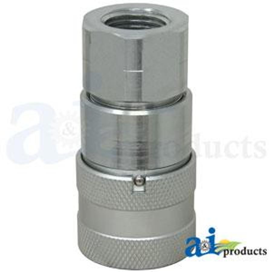 Flat Hydraulic Coupler Socket, Female, 1/2" NPT