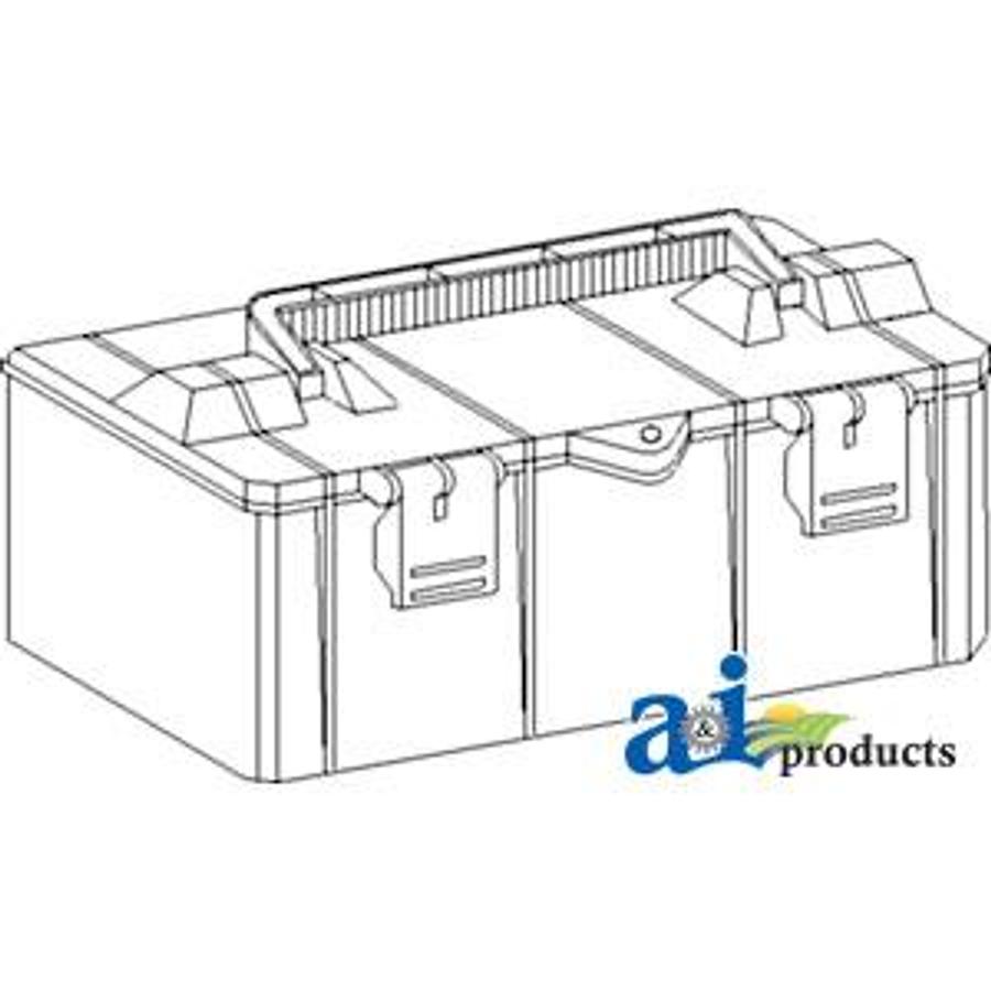 Tool Box, Plastic; 12.625" X 6.625" X 5.250"