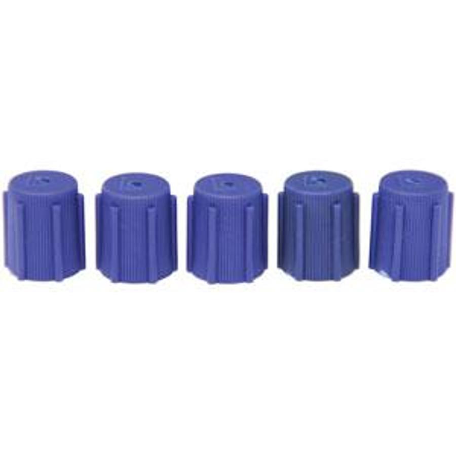 13mm Blue R-134a Low Side Valve Port Cap OEM & Aftermarket (5 pack)