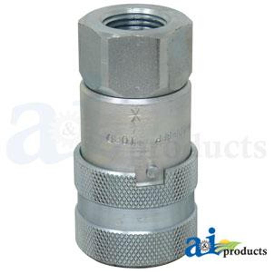 Flat Hydraulic Coupler Socket, Female, 1/2" NPT