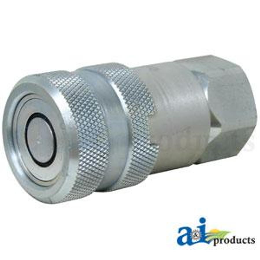 Flat Hydraulic Coupler Socket, Female, 1/2" NPT