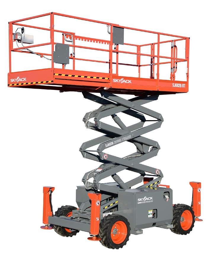 Used Rough Terrain Scissor Lift, 26'–29'