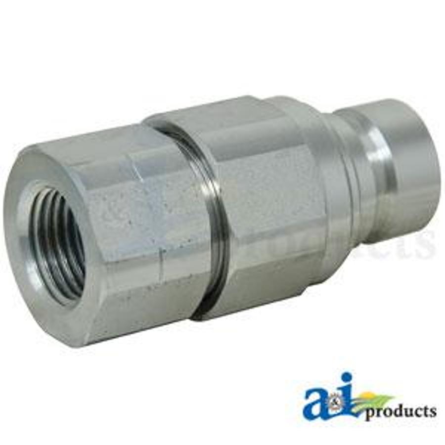 Flat Hydraulic Coupler Plug, Male, 1/2" NPT