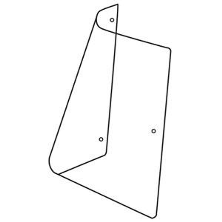 Glass, Rear Side (RH); Tinted