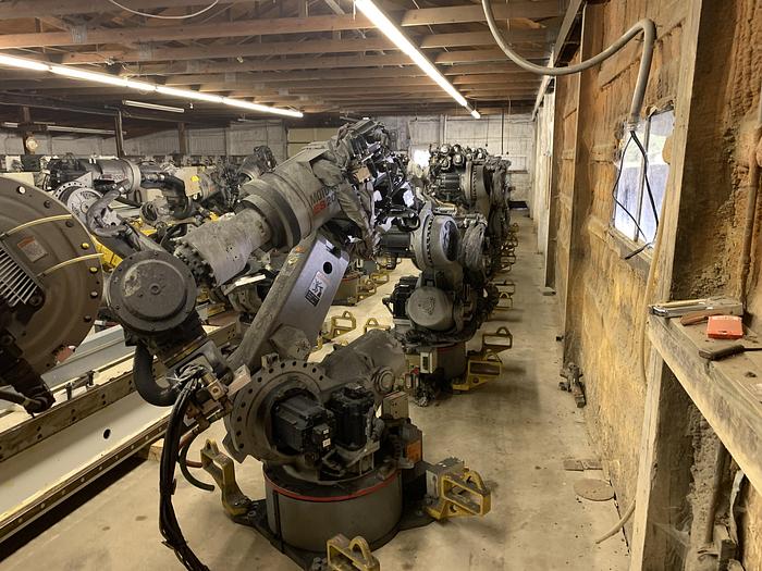 Used YASKAWA MOTOMAN ES200N 6 AXIS 200KG X 2,651MM HIGH REACH ROBOTS (40) AVAILABLE NX-100 CONTROLLERS