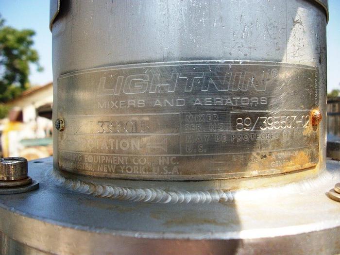 Used Tank, 30 Gallon, 316L Stainless Steel, Agitated, 50 PSI, DCI, DT/DB (2) #S741883